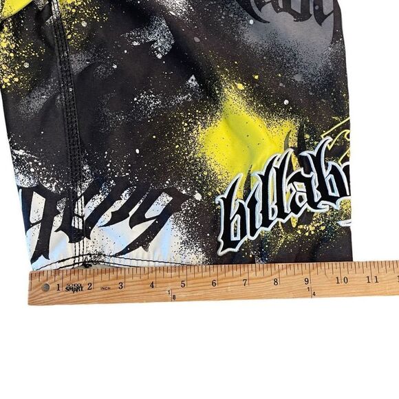 Billabong Mens Boardshorts Printed Mid Length Yellow Black Size 30 - Picture 7 of 7